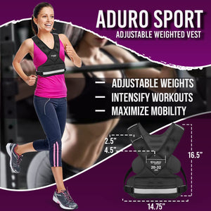 Adjustable Weighted Vest 4-10lbs/11-20lbs/20-32lbs/26-46lbs for Men, Women