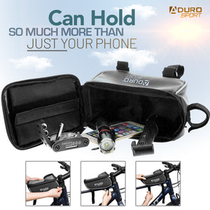 Bicycle Phone Holder - Waterproof Bike Top Tube Frame Bag for Cycling