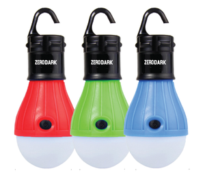 ZERODARK - LED PORTABLE HANGING LIGHT BULBS (B/C) - 3 PACK